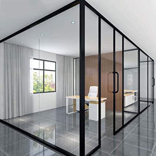paredes con vidrio simple