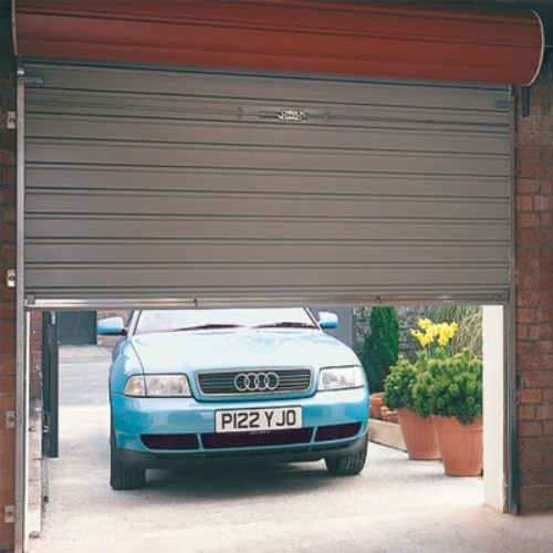 puerta de garaje de persiana metálica 