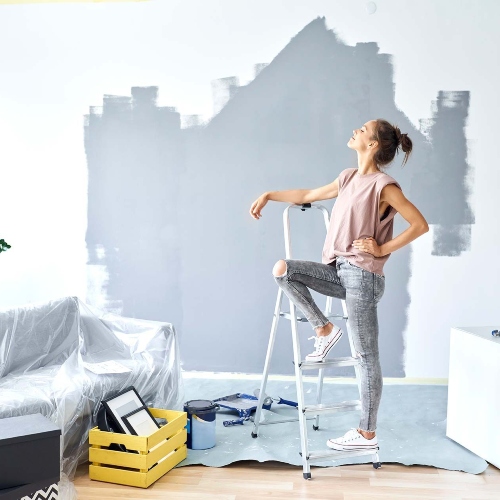 Reforma casa con un toque de pintura diferente 